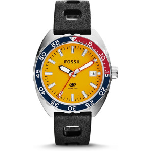 Bracelet de montre Fossil FS5052 Silicone Noir 22mm